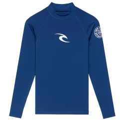 Swimsuits>Rip Curl Waves Upf Rashguard 8-14 Navy