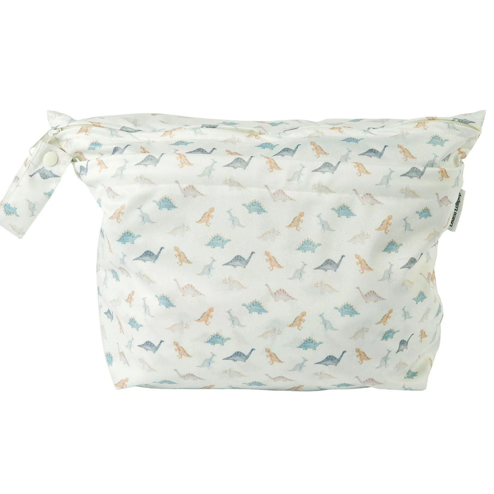 Muslin Products|Diaper Bags>Loulou Lollipop Wet Bag - Dino Friends