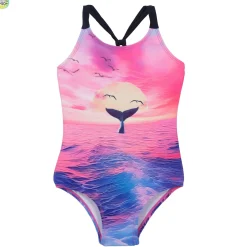 Swimsuits>Nano Whale Swimsuit 2-14y Fuchsia