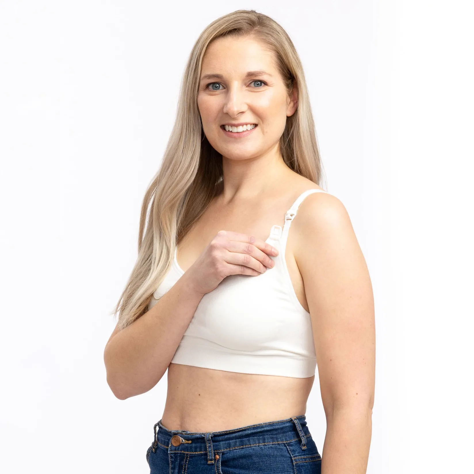 Bras|Underwear>Momzelle Seamless Nursing Bra White