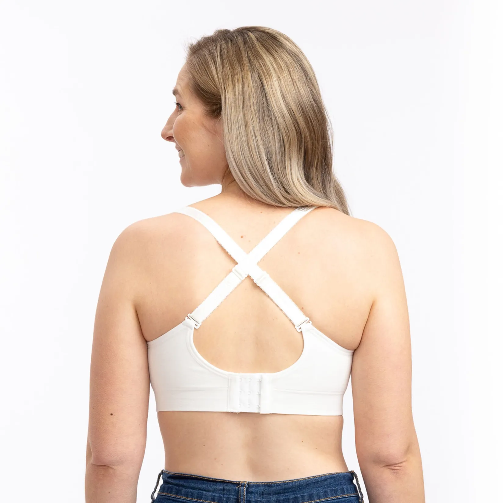 Bras|Underwear>Momzelle Seamless Nursing Bra White