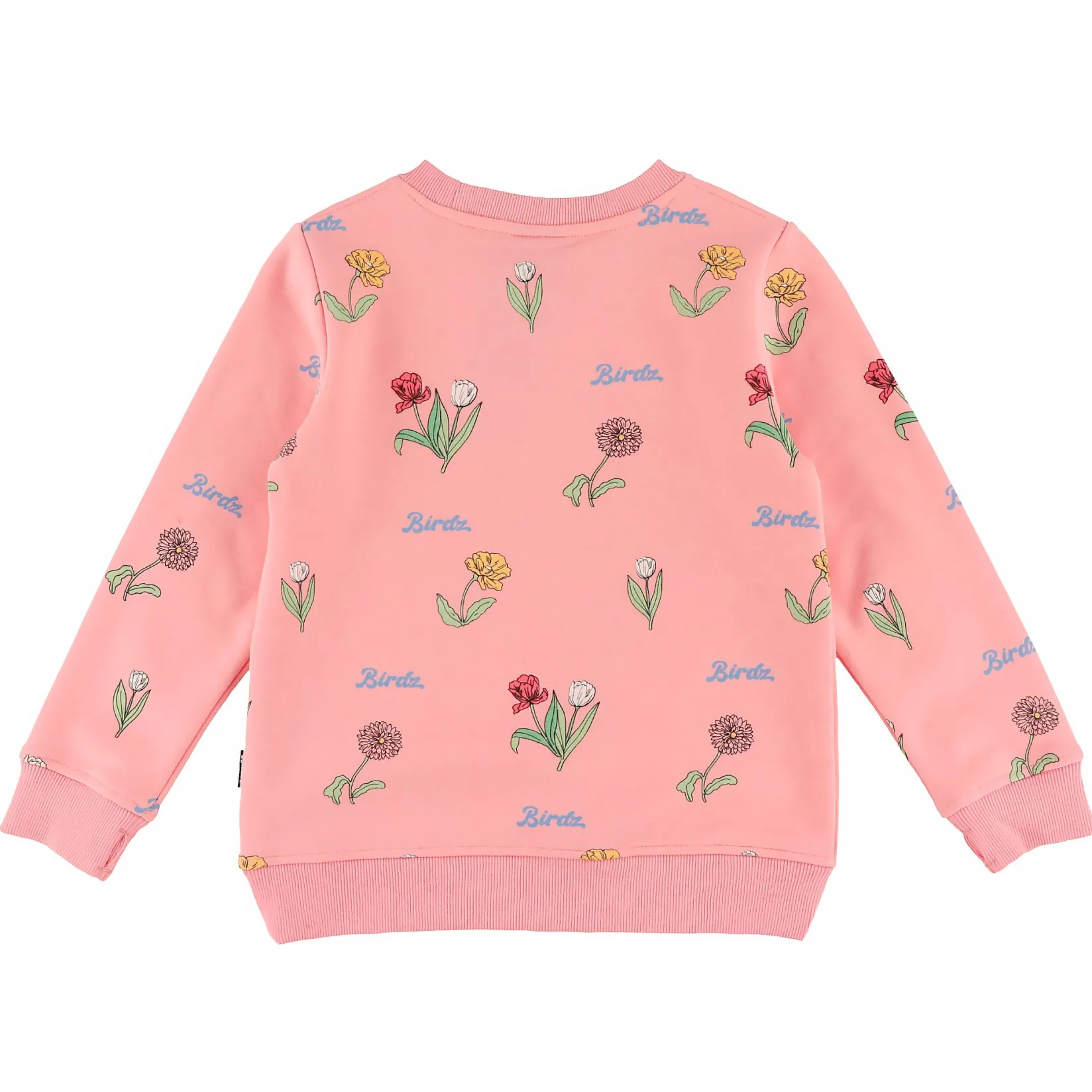 Fleeces And Sweatshirts|Tops>Birdz Wildflower Aop Sweatshirt 2-10 Pink