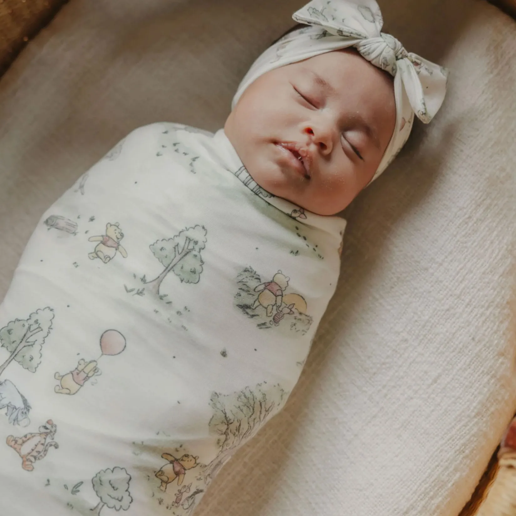 Blankets|Blankets>Copper Pearl Winnie Swaddle Blanket- Hundred Acre Wood