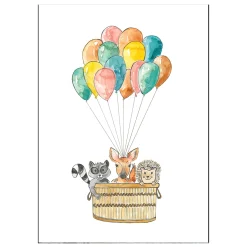 Greeting Cards|Party Supplies>STÉPHANIE RENIÈRE ILLUSTRATION Wish Card - Animals