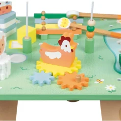 Developmental Toys|Activity Centers & Walkers>Janod Wooden Activity Table - Pretty Meadow