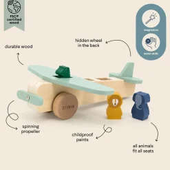 Discount Wooden Animal Airplane Kids Wooden Toys