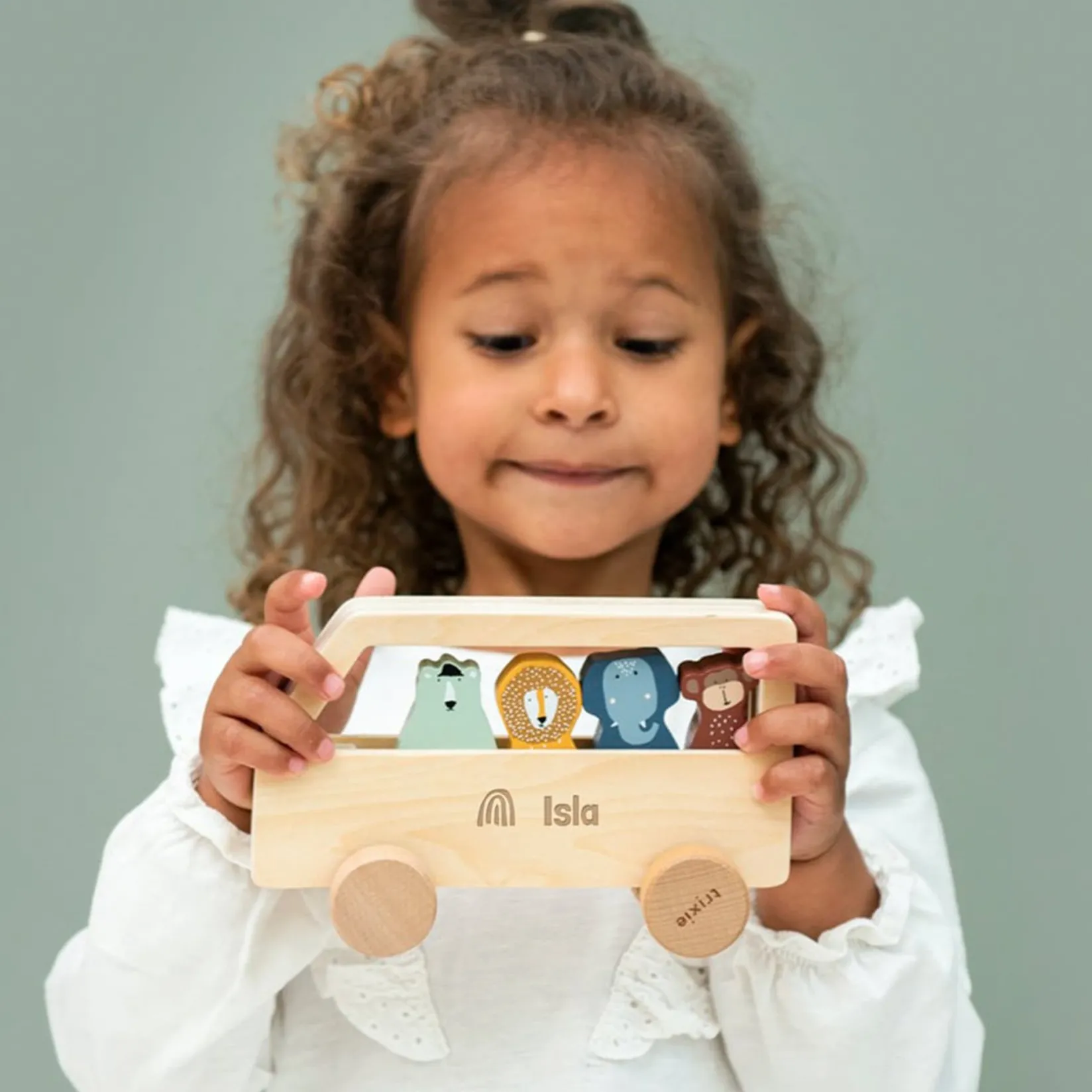 Discount Wooden Animal Bus Kids Wooden Toys