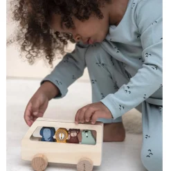 Discount Wooden Animal Bus Kids Wooden Toys