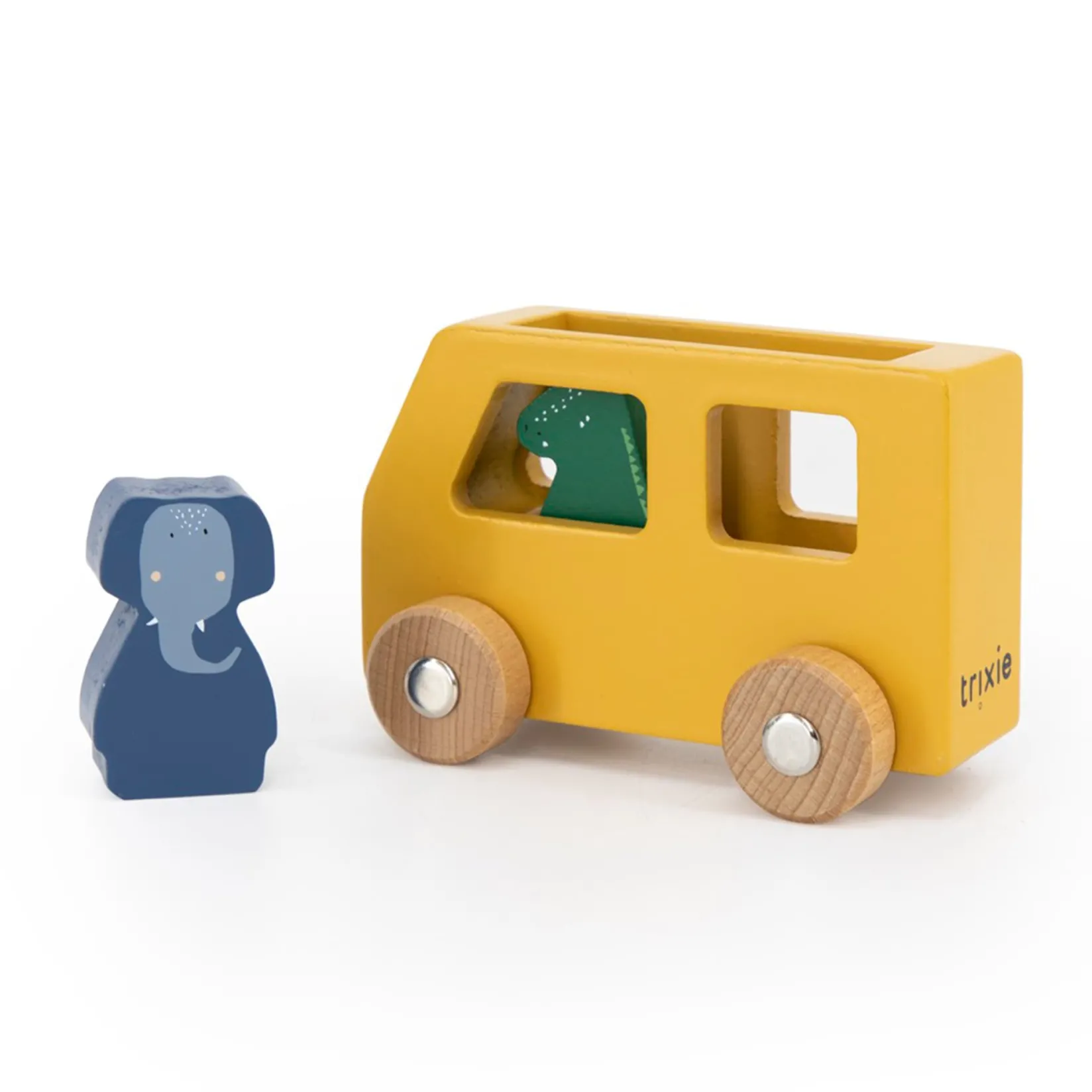 Wooden Toys>Trixie Wooden Animal Car Set