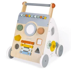 Wooden Toys|Walkers>Janod Wooden Multi-Activity Trolley Walker - Sweet Cocoon