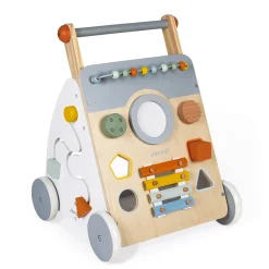 Wooden Toys|Walkers>Janod Wooden Multi-Activity Trolley Walker - Sweet Cocoon