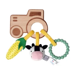 Teething Toys>Little Big Friends Wooden Rattle - Farm