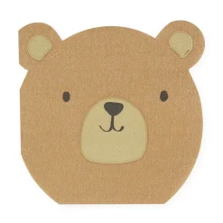 New Woodland Bear Napkins (8) Party Supplies