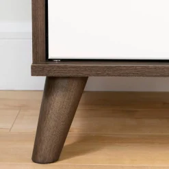 Best Yodi Nightstand - Natural Walnut / White Nightstands