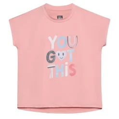 Sportswear|Tops>Color Kids You Got This T-shirt 4-8 Pink
