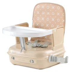 High Chairs & Booster Seats|High Chairs & Booster Seats>Benbat YummiGo+ Feed & Go Booster – Cashmere Beige