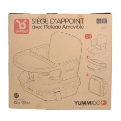 Discount YummiGo+ Feed & Go Booster – Light Green Ash High Chairs & Booster Seats|High Chairs & Booster Seats