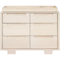 Yuzu 6-Drawer Dresser - Washed Natural Storage Furniture