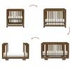 Hot Yuzu 8-in-1 Convertible Crib - Walnut Cribs & Mattresses|Cribs & Mattresses