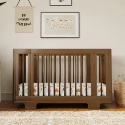 Hot Yuzu 8-in-1 Convertible Crib - Walnut Cribs & Mattresses|Cribs & Mattresses