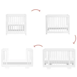 Hot Yuzu 8-in-1 Convertible Crib - White Cribs & Mattresses|Cribs & Mattresses