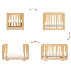 Cribs & Mattresses|Cribs & Mattresses>Babyletto Yuzu 8-in-1 Convertible Crib - Natural