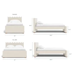 Online Ziggy Full Bed - Coastal Cream Twin, Full & Queen Beds